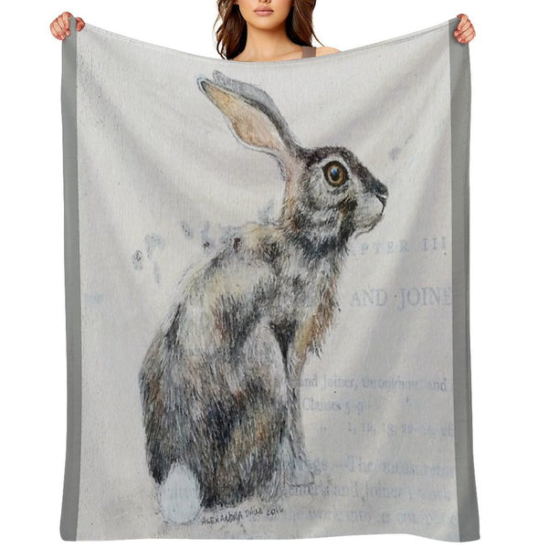Hare Anti-pilling Throw Blanket