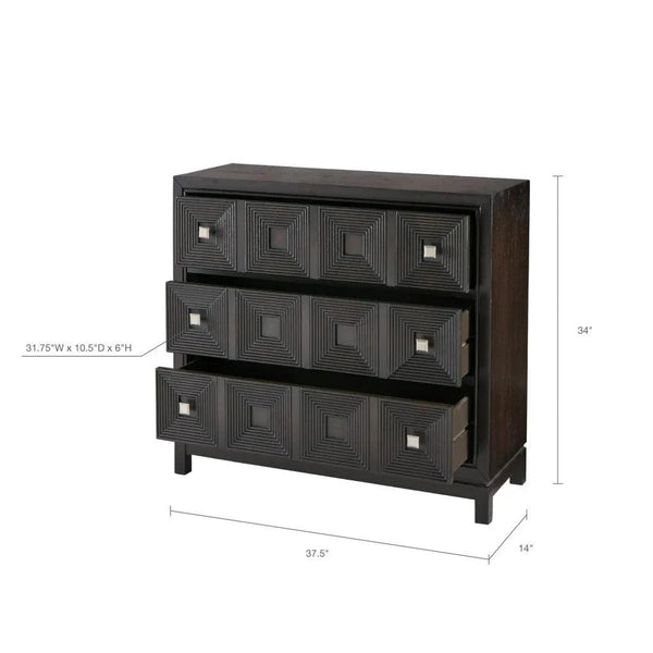 Cecilia Accent Chest with 3 Drawers - Gifts for You 'n Me