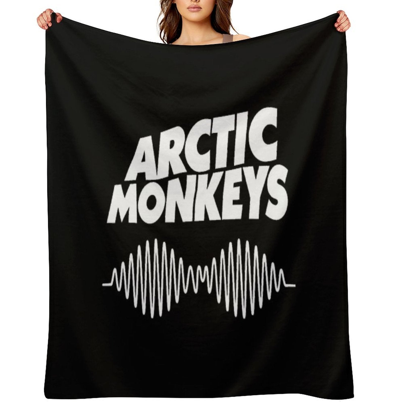 The White Waves of Monkey Easy Care Throw Blanket