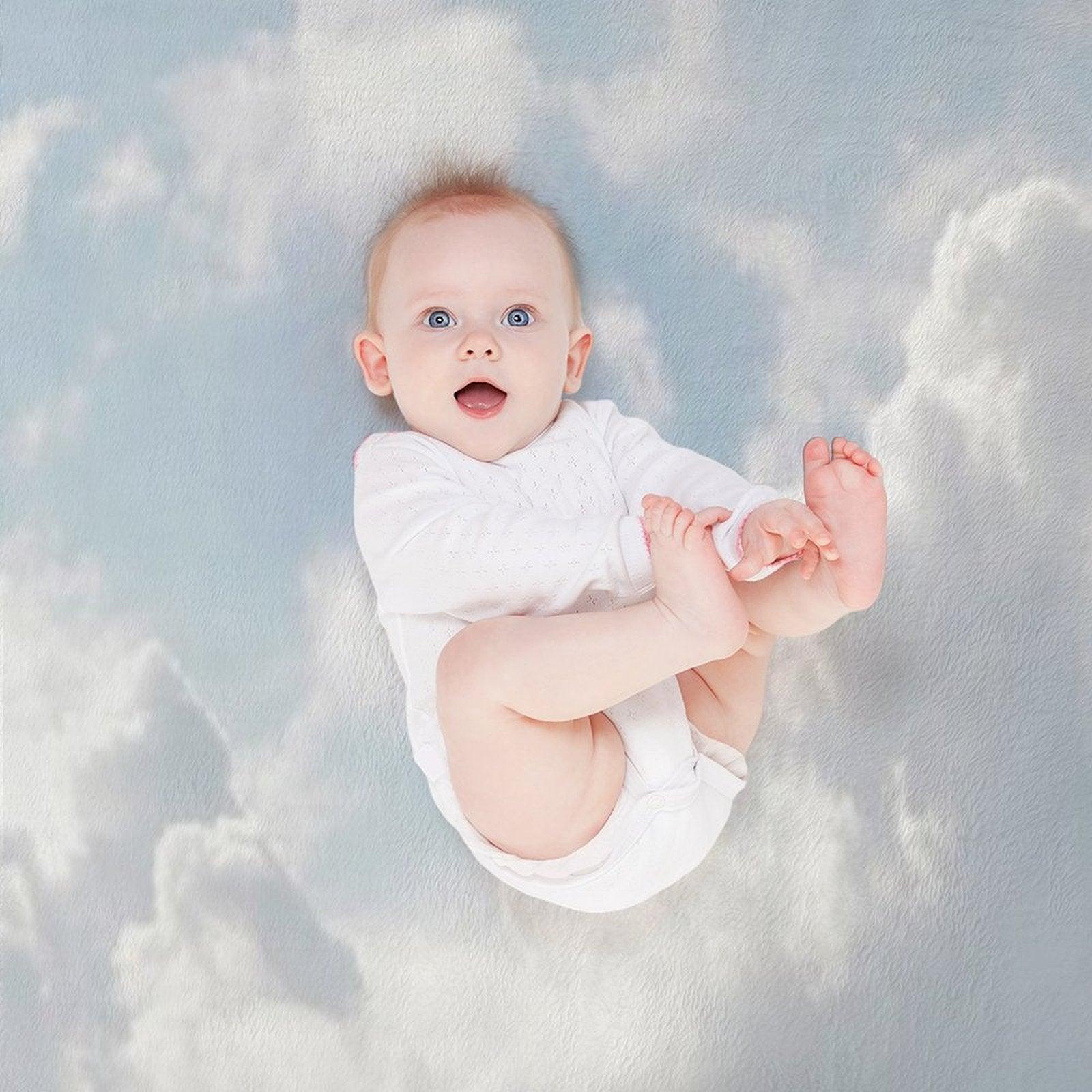 White Clouds Throw Blanket