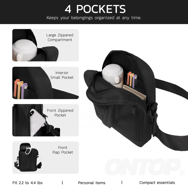 Base Pocket Canvas Crossbody Bag