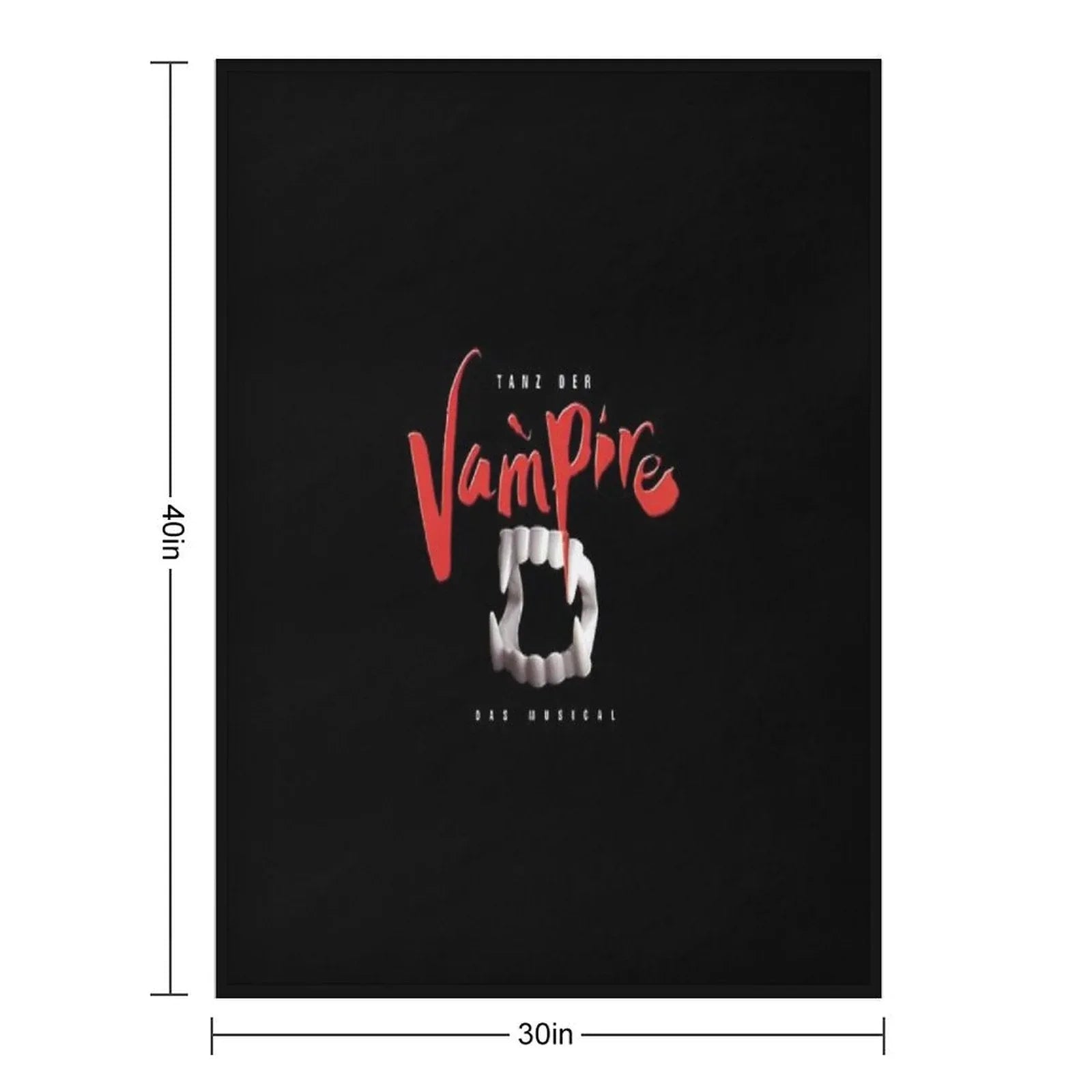 Tanz Der Vampire Throw Blanket
