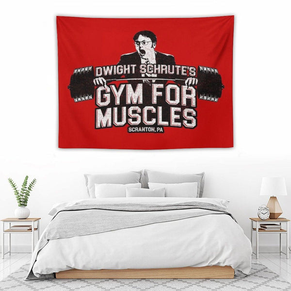 Dwight Schrute's Gym For Muscles Tapestry
