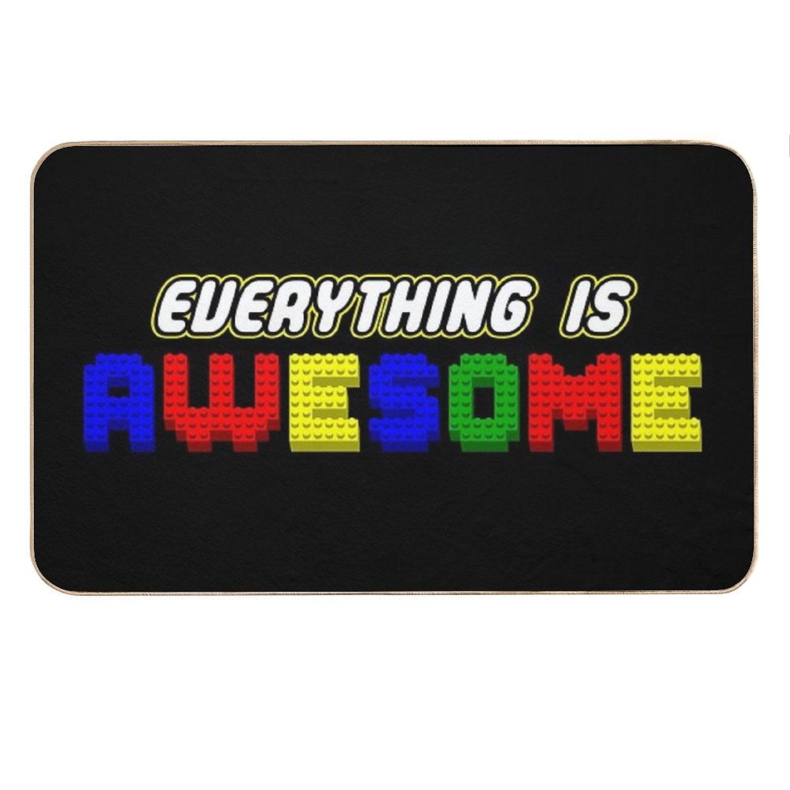 Everything Is Awesome (in 3D) Bath Mat
