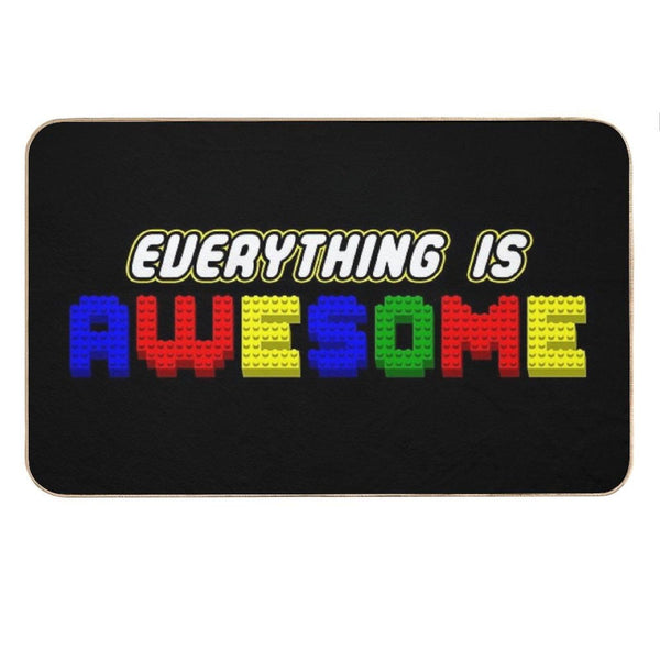 Everything Is Awesome (in 3D) Bath Mat