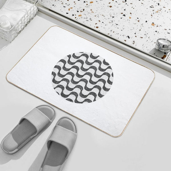 Copacabana Vibes Rio De Janeiro's Charming Sidewalk Bath Mat