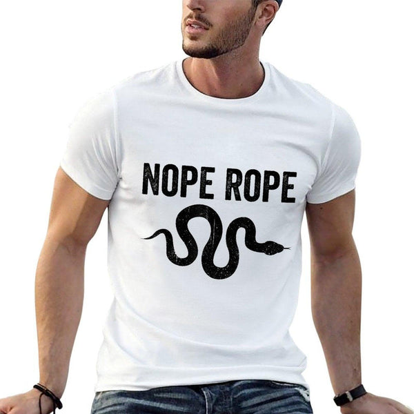 Funny Snake Nope Rope  Cotton T-Shirt