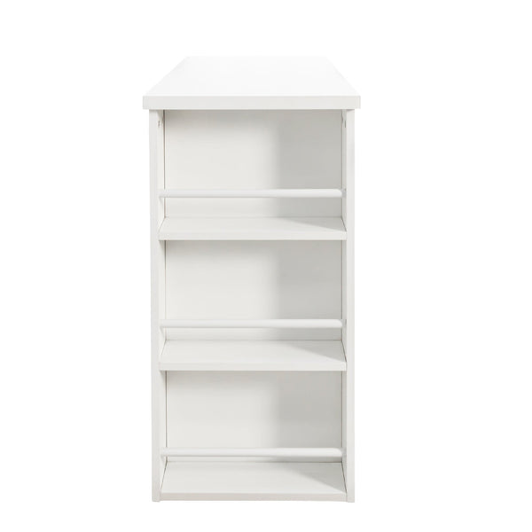 L-Shaped Desk and Vanity Combo with 6 Drawers, Extendable Tabletop, and Large Capacity Storage for Office and Bedroom Makeup