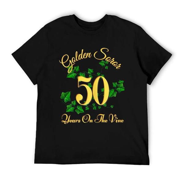 Golden Soror - 50 Years On The Vine - First Black Sorority T-Shirt