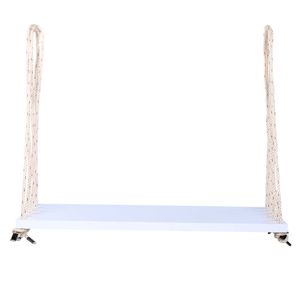 Patio Wooden Swing Chair Hanging Porch Swing Bench with Cushion & Pillows