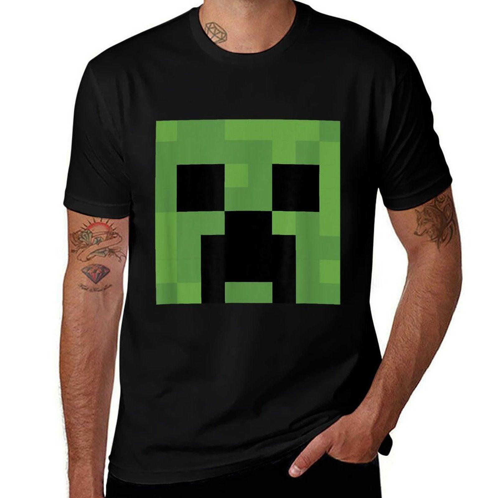 Minecraft Creeper Big Face  Polyester Blend T-Shirt
