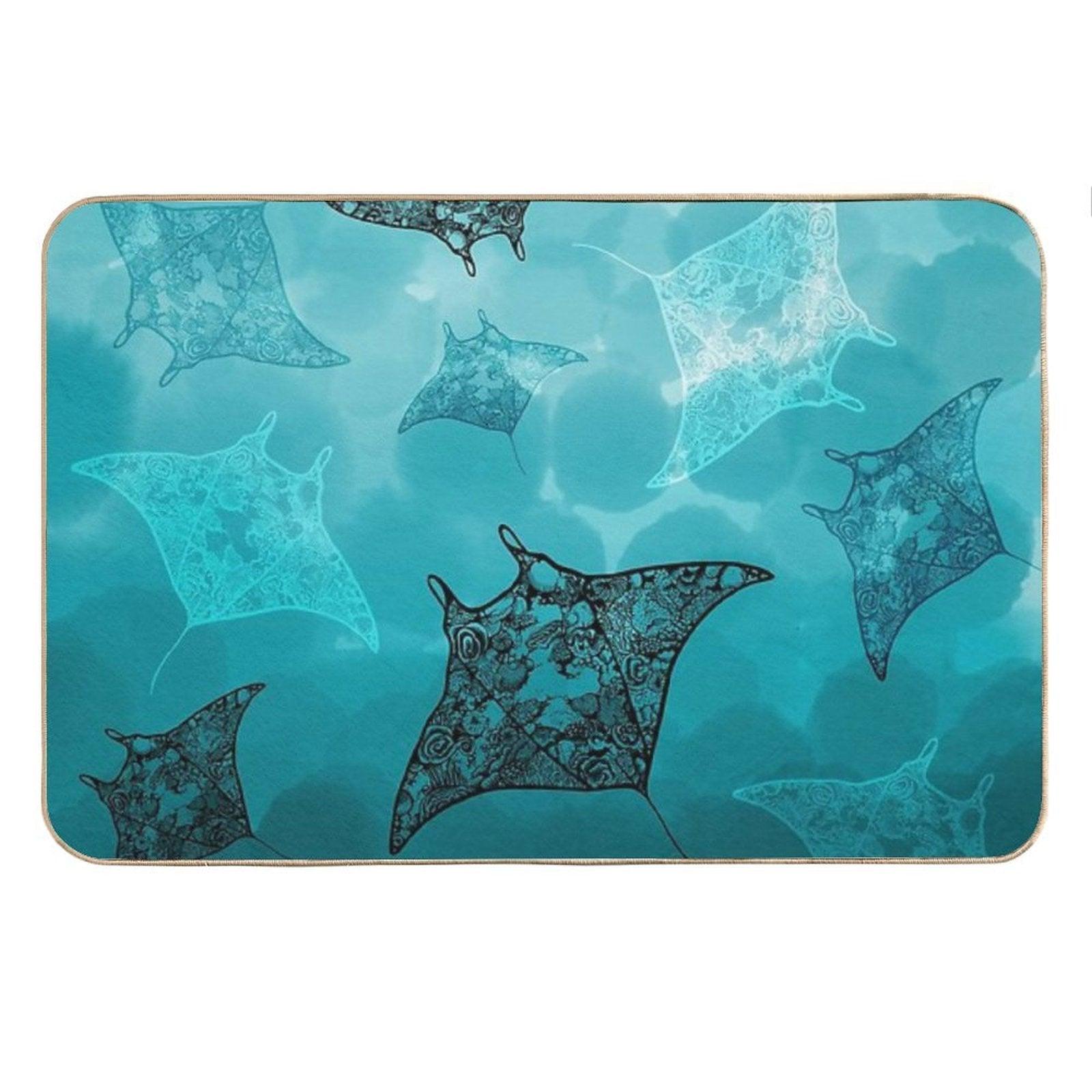 Manta's Eye View Bath Mat