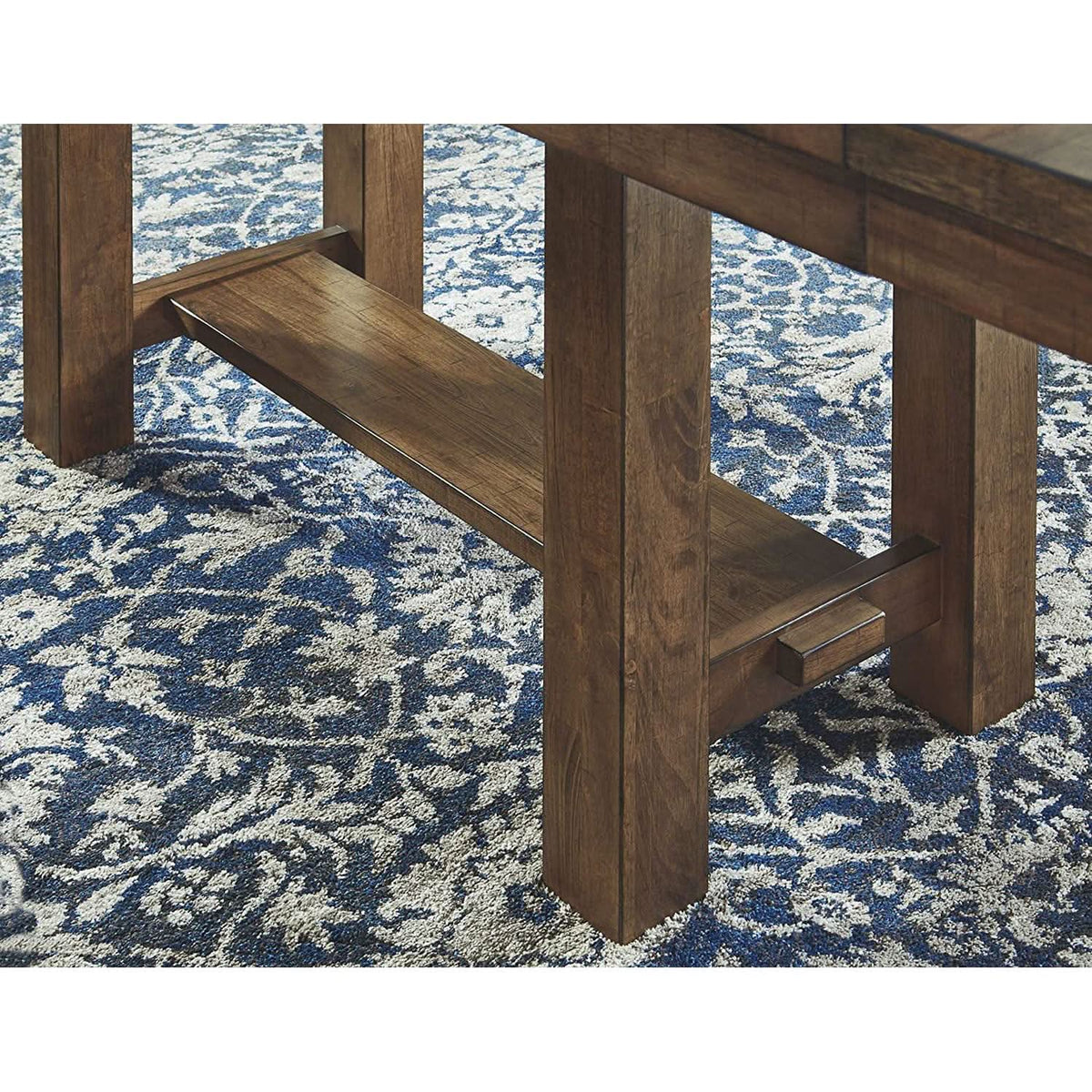 Farmhouse Dining Extension Table Seats 8 Distressed Nutmeg