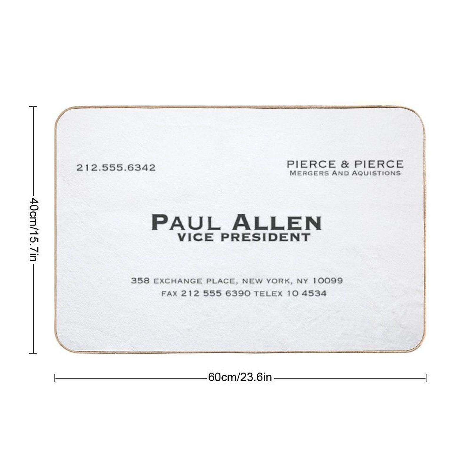 Paul Allen Business Card Bath Mat