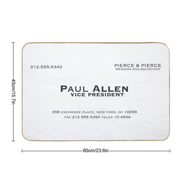Paul Allen Business Card Bath Mat