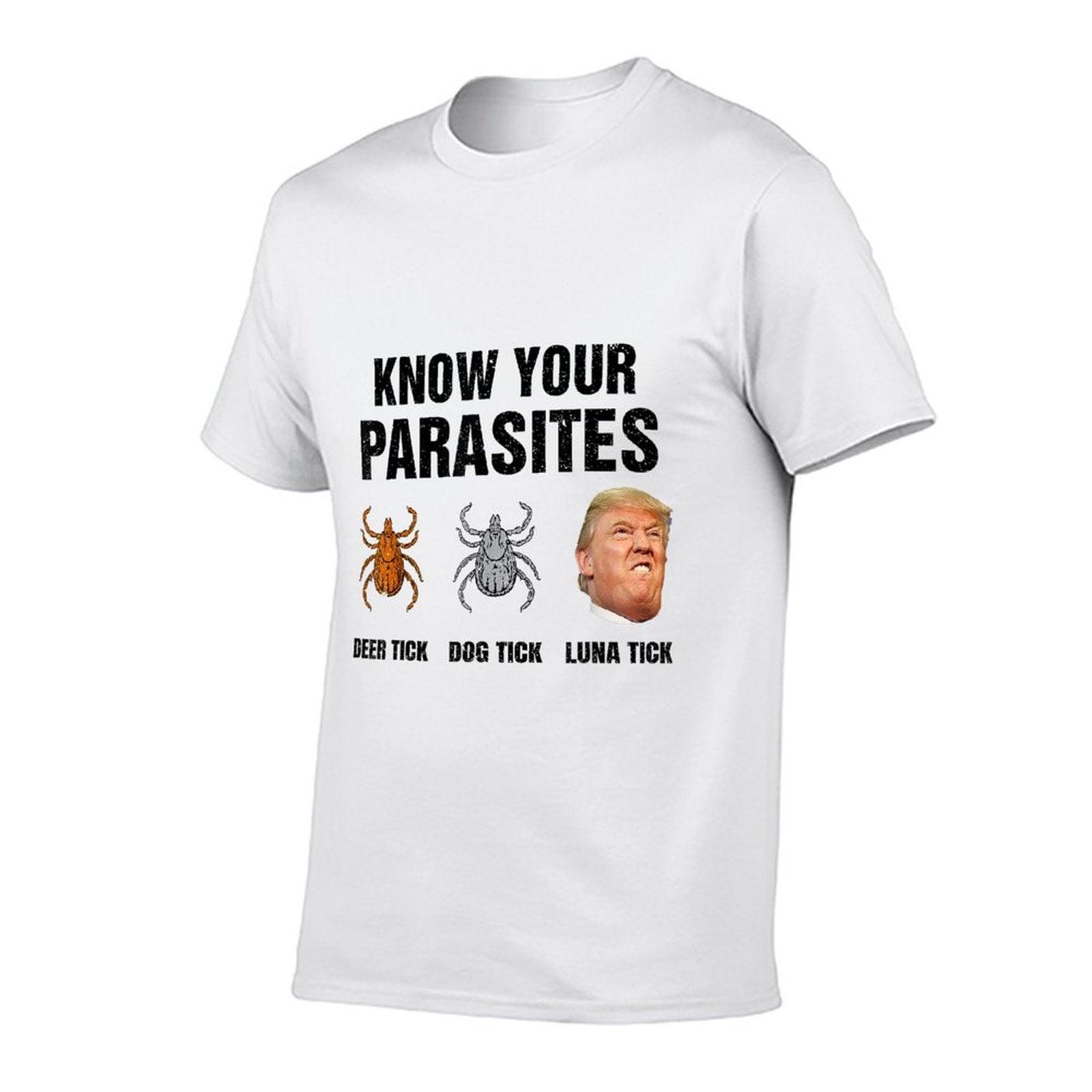 Trump Know Your Parasites Deer Tick Dog Tick Luna Tick  Soft T-Shirt
