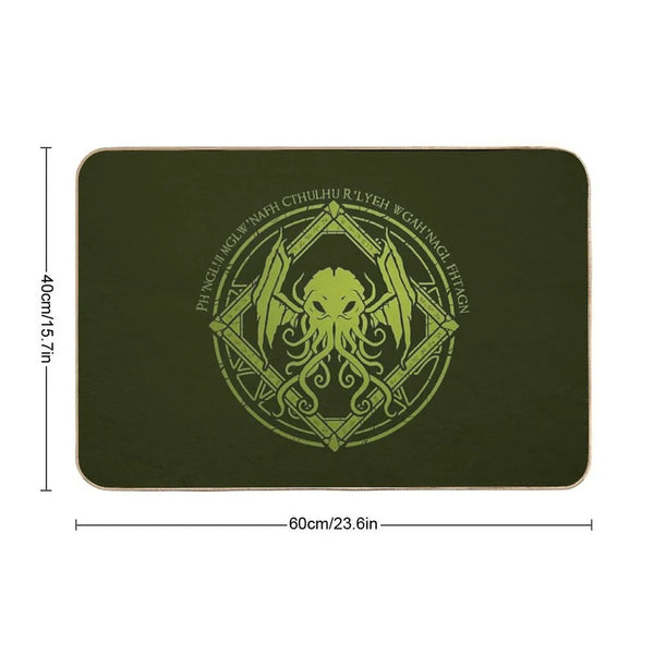 Cthulhu - Lovecraft - Chant Design Bath Mat