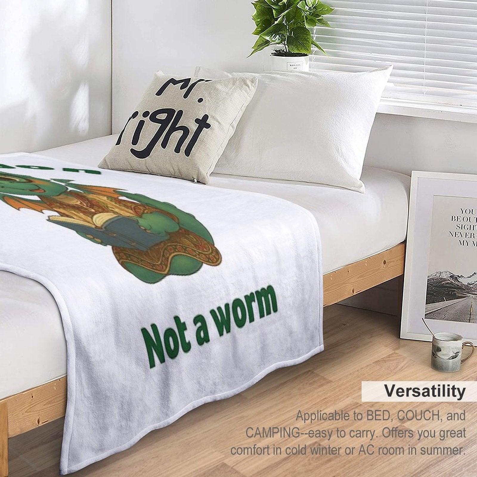 I'm A Book Dragon, Not A Worm Generic Throw Blanket