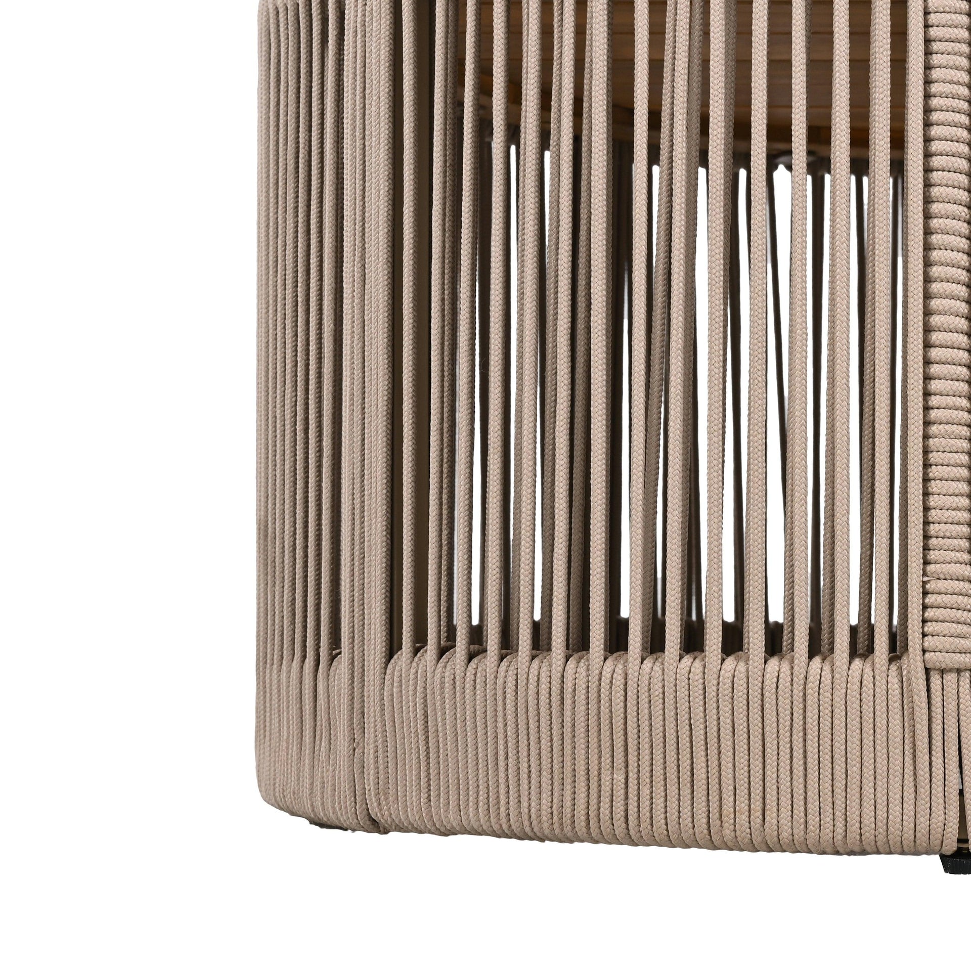 Outdoor Rattan Rope & Acacia Wood Coffee Table