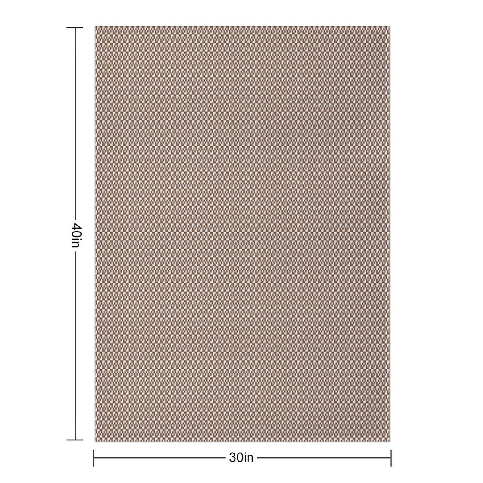 Tiled Pattern - Brown All-season Throw Blanket