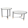 Davis Coffee Table Set (2-Piece) White & Black