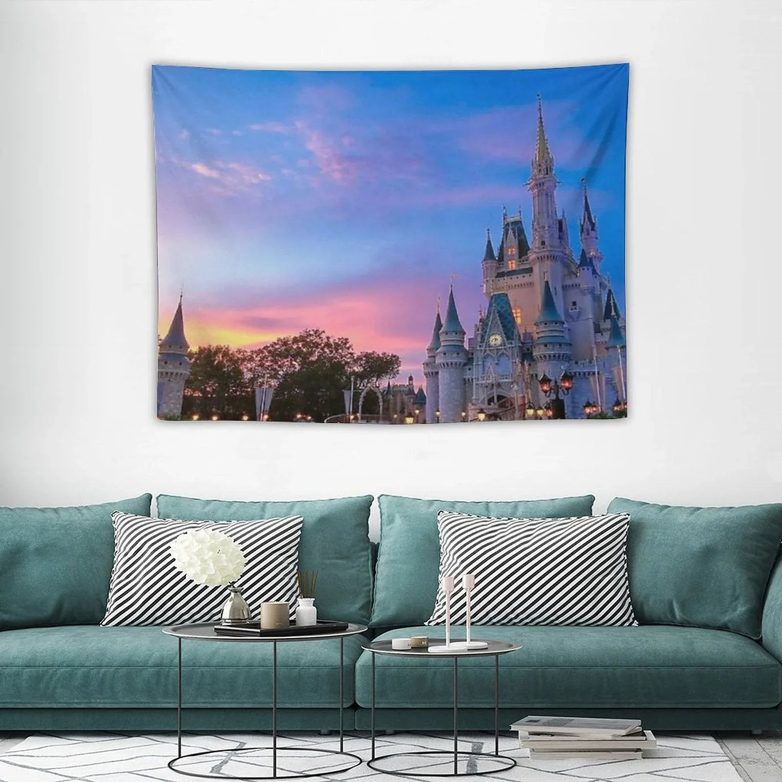 Castle Sunset Tapestry