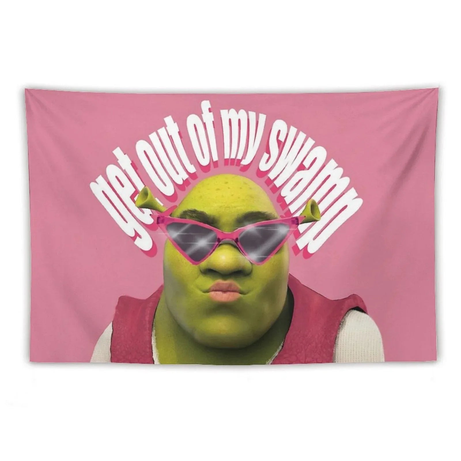 Shrek Funny Get Out of My Swamp Tapestry