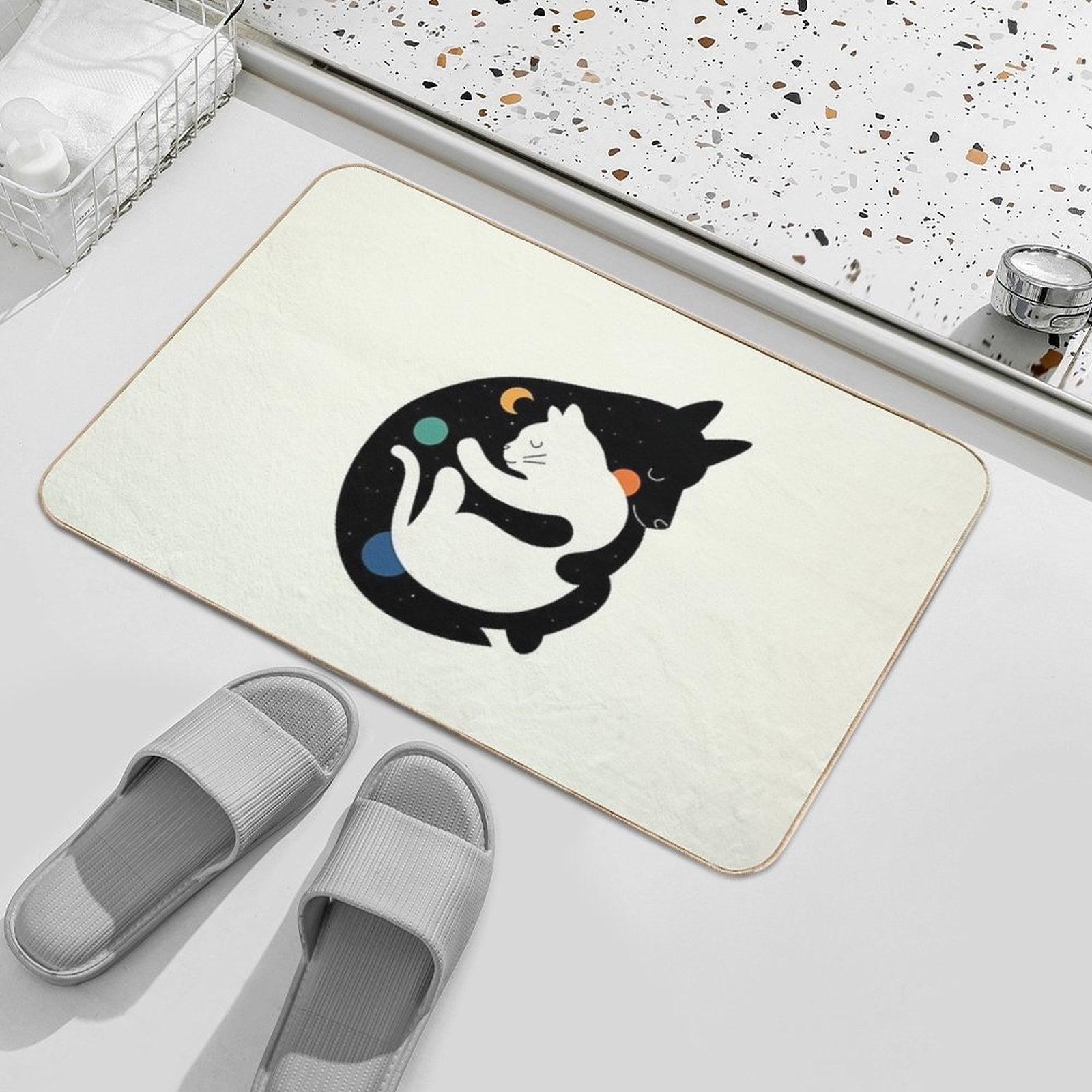 More Hugs Less Fights Bath Mat