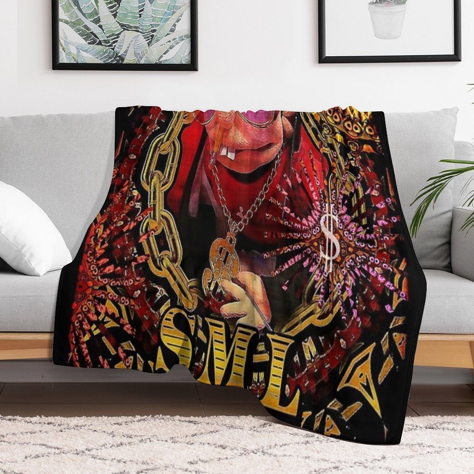 SML JEFFY RAPPER V3 Velvety-soft Throw Blanket