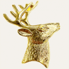 Gold Reindeer Napkin Rings – Festive Charm