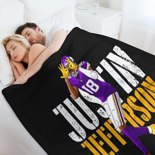 JUSTIN JEFFERSON Classique Throw Blanket
