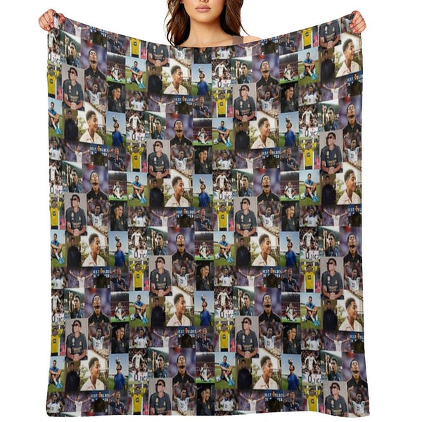 Jude Bellingham Collage Comfort Throw Blanket