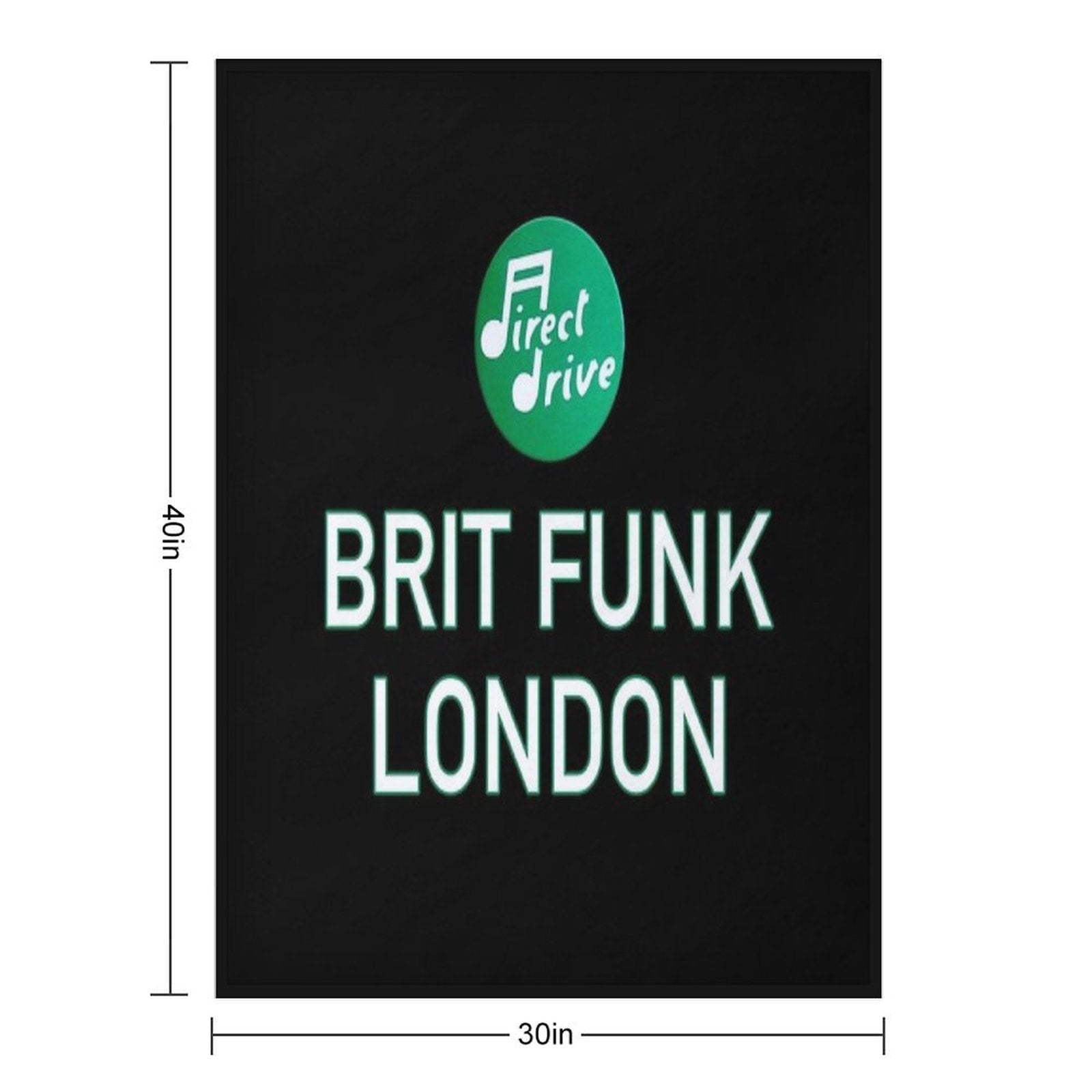 Brit Funk - London UK Anti-pilling Throw Blanket