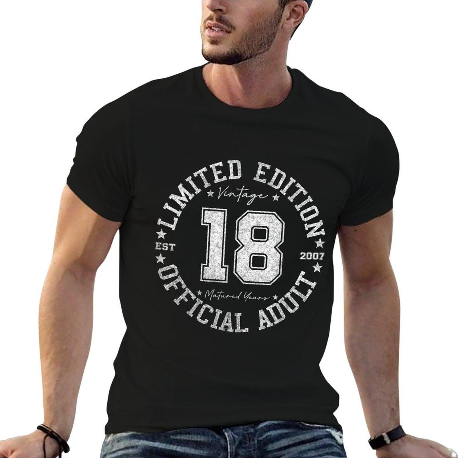 Official Adult 18 Year Old Gifts Vintage 2007 18th Birthday T-Shirt