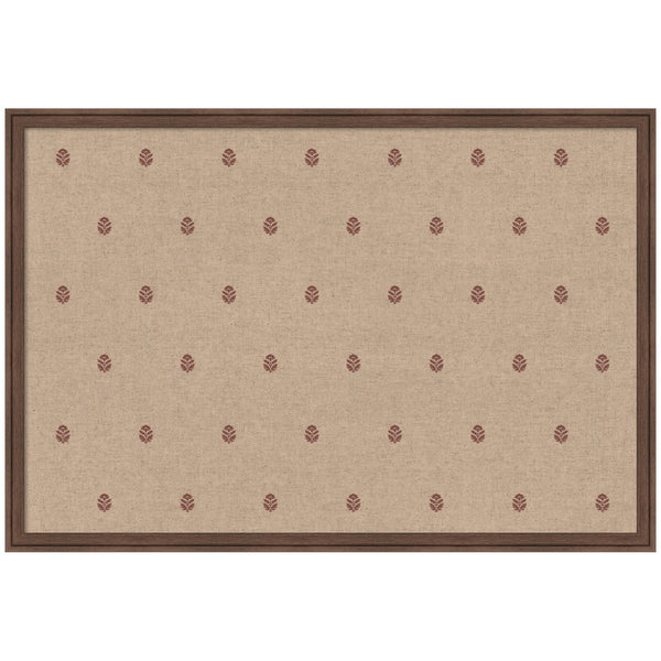 Pinboard Red Botanical Block Print