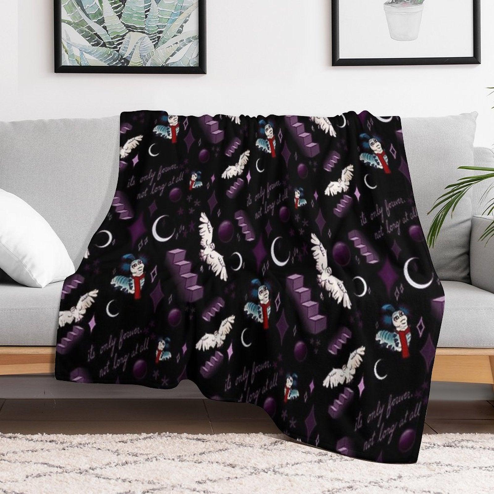 Labyrinth “It’s Only Forever Not Long at All” Throw Blanket