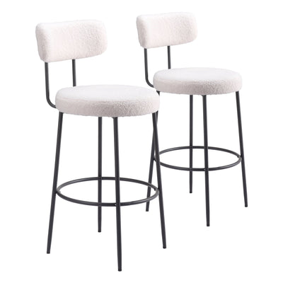 Blanca Barstool (Set of 2) Ivory