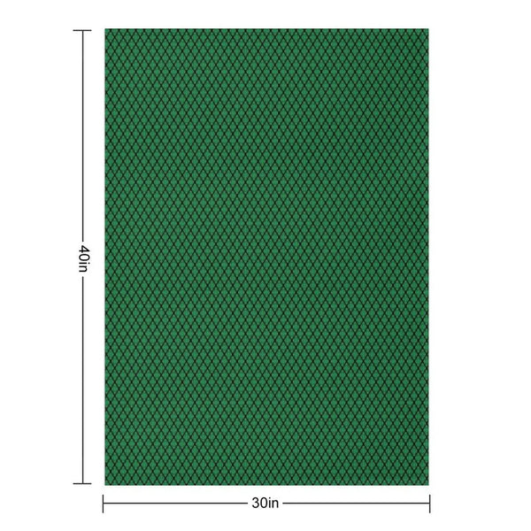 Green And Black Medallions Throw Blanket