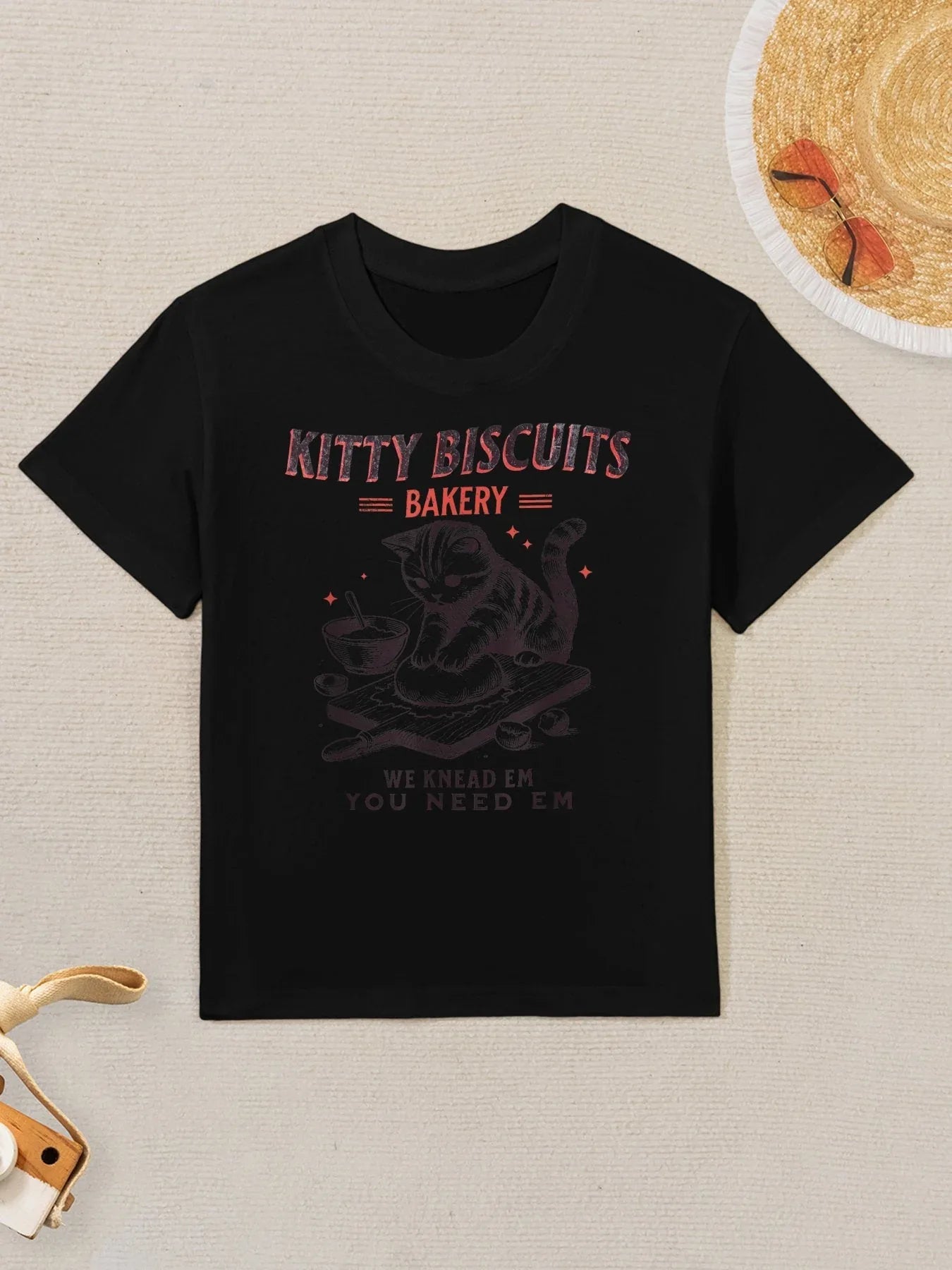 Kitty Biscuits Bakery Kids T-Shirt