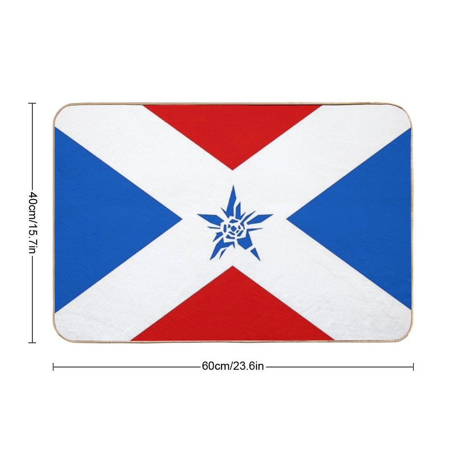 NMH1 Crash Star Flag Bath Mat