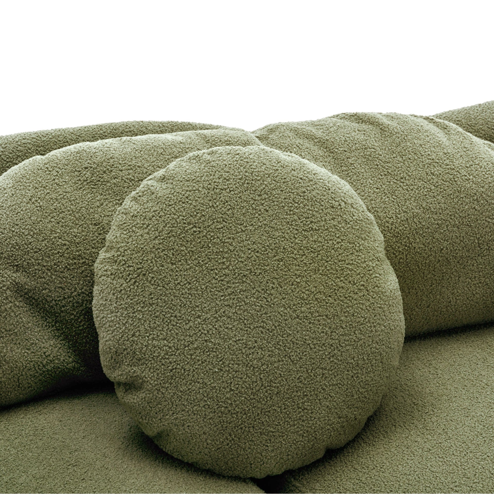 103.5'  Modern Living Room Sofa Lamb Velvet Upholstered Couch Furniture for Home or Office(Old SKU:SG000860AAF),Green