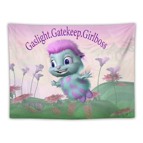 Gaslight Gatekeep Girlboss Bibble Tapestry