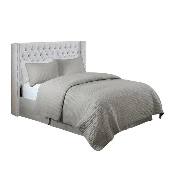 Amelia Upholstery Grey Headboard by Madison Park - Gifts for You 'n Me