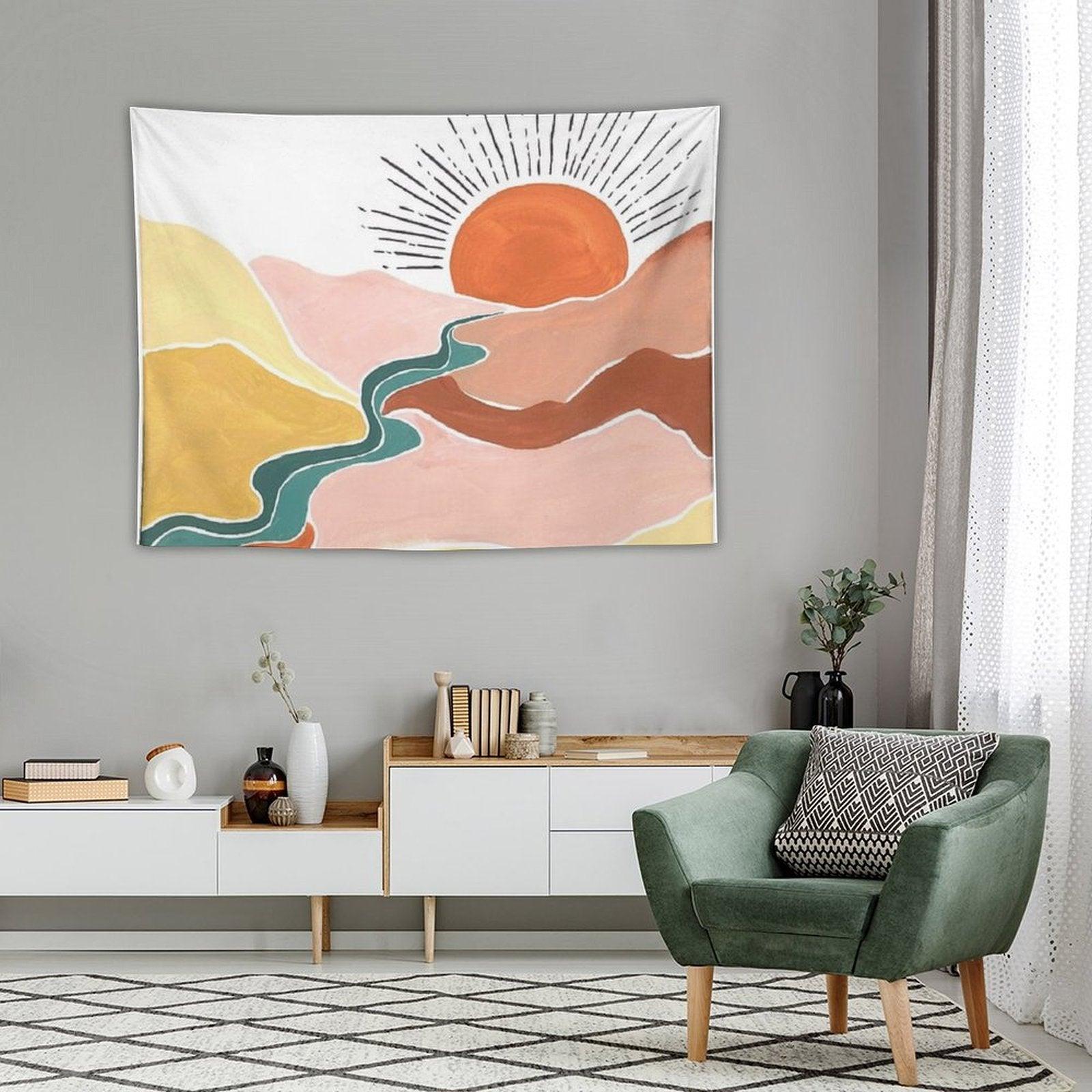 Sunrise Over Valley Tapestry