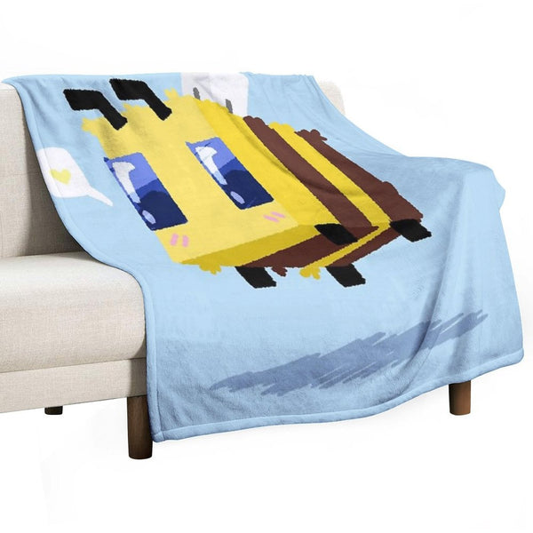 Minecraft Bee Throw Blanket BionZax