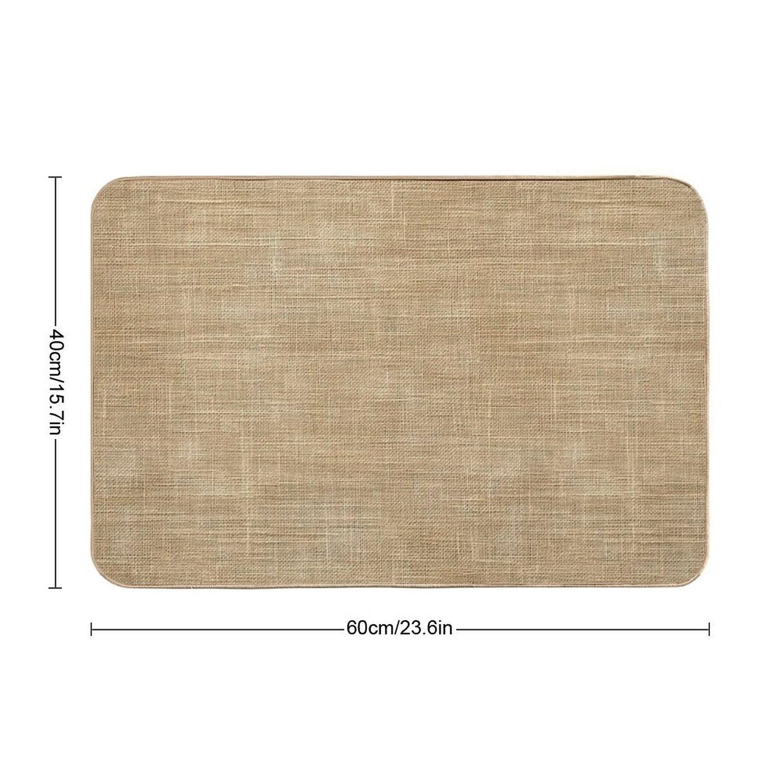 Natural Fabric Texture  Dirt-Trapping Bath Mat