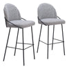 Jambi Barstool (Set of 2) Black & White