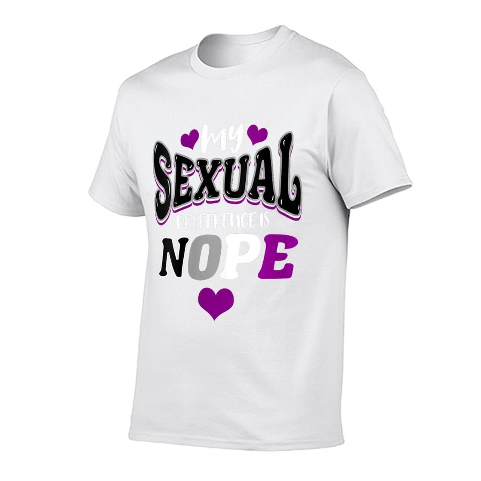 My Sexual Preference Is Nope Asexual Pride  Eco-friendly Material T-Shirt