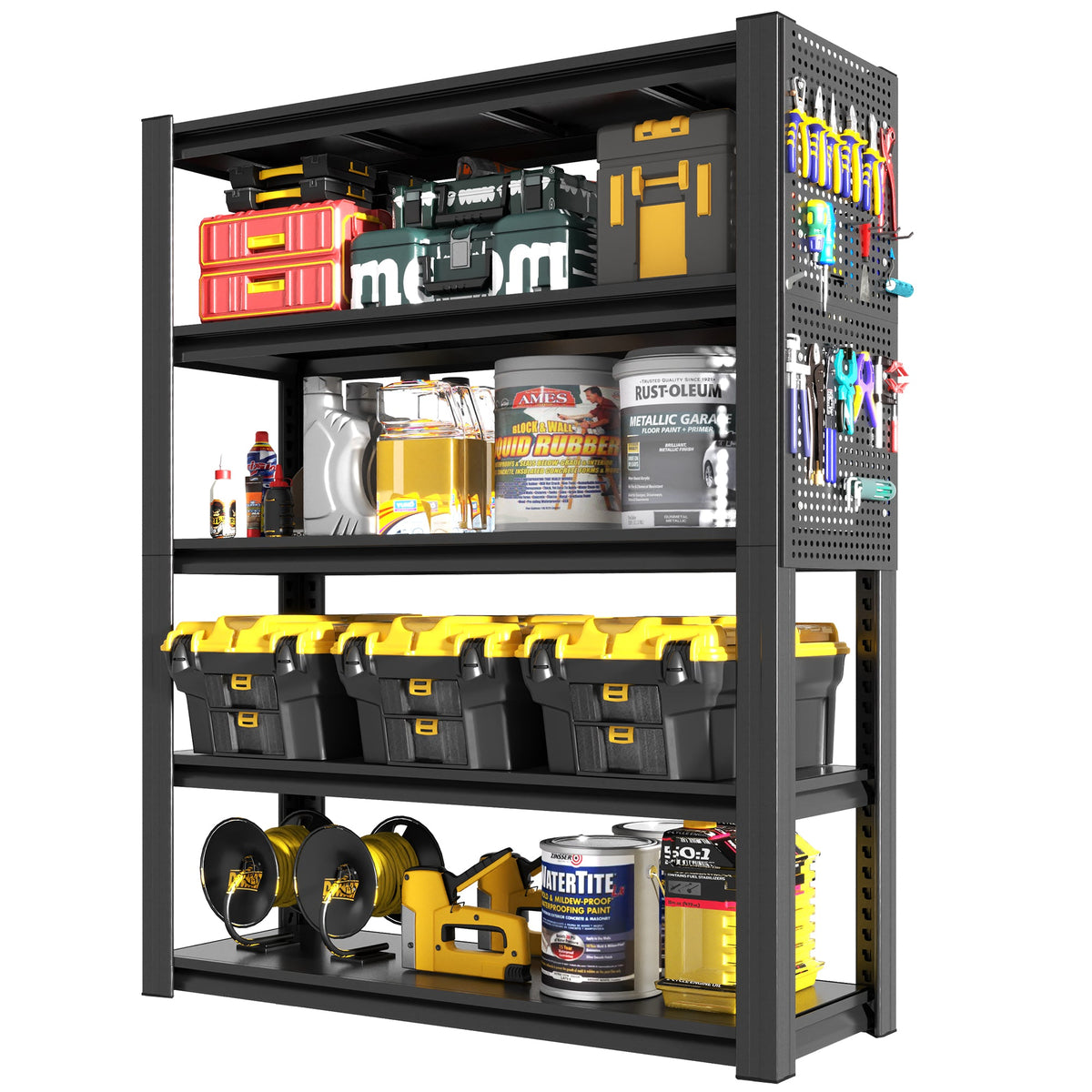 Adjustable Heavy-Duty Metal Shelving Unit – 78