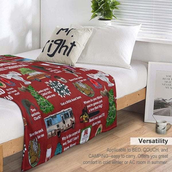 Christmas Vacation Collage Throw Blanket